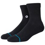 Stance Socken Icon Quarter Socks Black Präsentation
