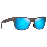 Maui Jim Occhiali da sole Kapeau Metal Matte Grey Blue Hawaii Mineral Superthin Presentazione