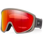 Oakley Masque de Ski Mont Scape L Med Grey Raised Black Prizm Torch Présentation
