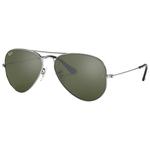 Ray Ban Occhiali da sole RB3025 Aviator Polished Silver Grey Presentazione