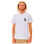 Rip Curl T-Shirt Search Icon White Präsentation