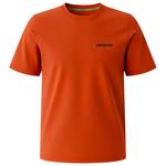 Patagonia Camiseta P-6 Logo Coal Orange Presentación