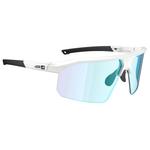 AZR Lunettes de soleil Arrow Rx Blanche Vernie Photochromique Irisé Bleu Présentation