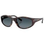 Ray Ban Sunglasses RB2228 Polished Havana Gradient Light Blue Polarized Overview