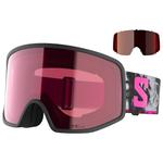 Salomon Skibrille Sentry Pro Black Qst X Sigma Silver Pink + Sigma Gun Metal Präsentation