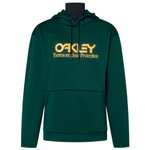 Oakley Sweaters Rider Long 2.0 Hoodie Hunter Green Amber Yellow Voorstelling