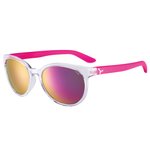 Cebe Occhiali da sole Sunrise Shiny Translucent Pink 1500 Grey PC Ar Pink Flash Mirror Presentazione