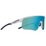 Red Bull Spect Sonnenbrille Riddle Matt White Blue Smoke Blue Mirror Präsentation