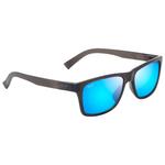 Maui Jim Lunettes de soleil Kowelo Shiny Trans Dark Grey Blue Hawaii MauiPure Présentation
