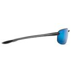 Maui Jim Sunglasses Hookipa Smoke Grey Bleu Hawaï Mauipure Side