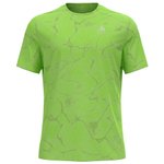 Odlo Camiseta de trail Zeroweight Engineered Chill Tec Sharp Green Melange Presentación