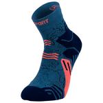 Bv Sport Socken Gr Trek Socks Mid Lyocell Bleu Rose Präsentation