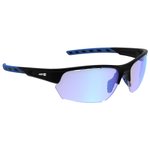 AZR Sunglasses Izoard Noire Mate Bleue Photochromique Irisé Bleu Overview