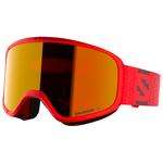 Salomon Skibrille Aksium 2.0 Cherry Tomato Multilayer Mid Red Präsentation