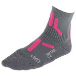 Uyn Chaussettes Trekking 2In Mid Lady Grey Pink Présentation