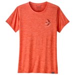 Patagonia T-Shirt Capilene Cool Daily Graphic Shirt Lands Granite Swift Pimento Red X-Dye Präsentation