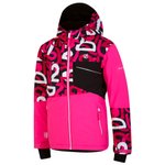 DARE2B Skijacke Traverse Jacket Jr Pink Graffiti Black Präsentation
