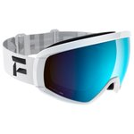 Flaxta Skibrille Continuous White Blue Mirror Lens Präsentation