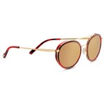 Serengeti Sunglasses Geary Bold Gold Red Streaky Acetate Overview