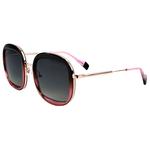 Binocle Eyewear Occhiali da sole Selena Shiny Pink Gold Brown Purple Gradient Grey Polarized Presentazione