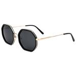 Binocle Eyewear Sunglasses Lisboa Shiny Gold Black Grey Polarized Overview