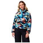 Columbia Pile Helvetia II Printed Cropped Half Snap W Compass Blue Presentazione