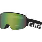 Giro Masque de Ski Axis Black Wordmark Vivid Emerald + Vivid Infrared Présentation