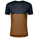 Scott Maglietta da trail Tee M's Endurance Tech Short Sleeve Dark Blue Bread Brown Presentazione