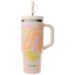 Qwetch Mug Travel Cup 900 ml Waves Sable Overview