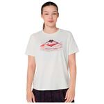 Asics Tee-shirt de trail Fujitrail Logo Short Sleeve W Cream 