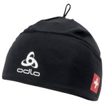 Odlo Bonnet Nordique Hat Polyknit Fan Warm Eco Swissski Black Présentation