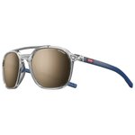 Julbo Lunettes de soleil Slack Translucide Brillant Gris Bleu Mat Spectron 3 Polarized Présentation