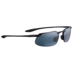 Maui Jim Kanaha Asian Fit Gloss Black Neutral Grey MauiPure 
