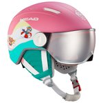 Head Casco con visera Maja Visor Paw Silver Red Presentación