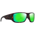 Maui Jim Zonnebrillen Keha Havane Foncé Mat Maui Green Minéral SuperThin Voorstelling