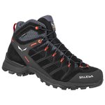 Salewa Chaussures de randonnée Alp Mate Mid WP Black Out Fluo Orange Présentation
