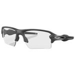 Oakley Zonnebrillen Flak 2.0 XL Steel Clear Black Iridium Photochromic Voorstelling