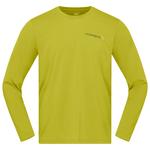 Norrona Tee-shirt de rando Femund Tech Long Sleeve Golden Lime Présentation