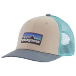 Patagonia Petten K's Trucker Hat P-6 Logo: Oar Tan Voorstelling