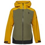 Black Diamond Ski Jacket M Recon Stretch Ski Shell Amber Tundra Black Overview