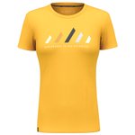 Salewa Wander-T-Shirt Pure Stripes Dry T-Shirt W Gold Präsentation