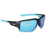 AZR Zonnebrillen Sniper Noire Mate Crystal Bleue Multicouche Bleu Polarisant Voorstelling