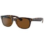 Ray Ban Sonnenbrille RB2132 New Wayfarer Classic Polished Tortoise Brown B-15 Polarized Präsentation