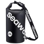 Seawag Sac étanche Waterproof 15L Drybag Black White Présentation