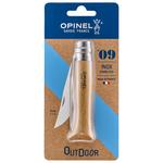 Opinel Messen N°9 VRI Blister Hêtre Inox Voorstelling