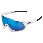 100 % Sonnenbrille Speedcraft Matte White Hiper Blue Multila Präsentation