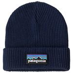 Patagonia Mutsen Kid's Logo Beanie P-6 Logo New Navy Voorstelling