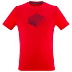 Millet Hiking tee-shirt Kamet Map Tee Shirt Short Sleeve M Red Overview