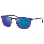 Ray Ban Occhiali da sole RB3686 Polished Blue Chromance Polar Blue Presentazione