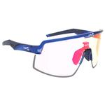 AZR Lunettes de soleil Speed Rx Bleue Vernie Photochromique Irisé Rouge Présentation